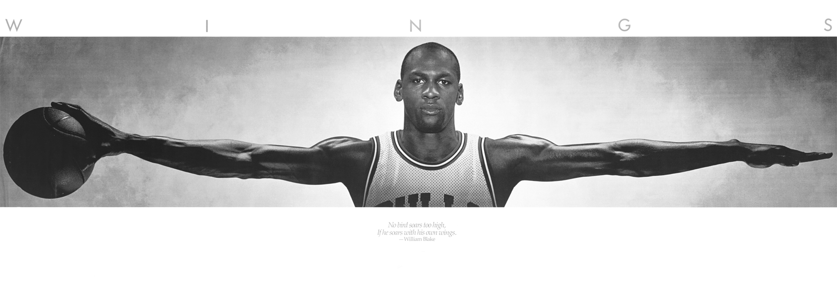michael jordan wings poster