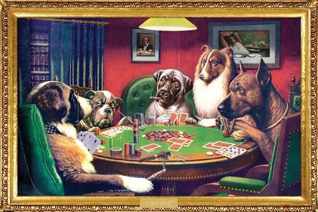 Dogs Playing Poker