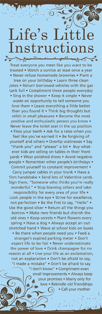 Life's Little Instructions