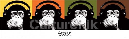 Steez Headphones Monkey x4