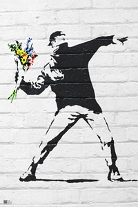 Banksy Flower Bomber 