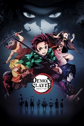 Demon Slayer: Kimetsu no Yaiba Anime Manga Series Poster Dark 