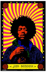 Jimi Hendrix (11x17) Psychedelic 