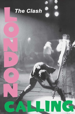 The Clash London Calling Album Cover Black & White Punk Rock Music Poster 