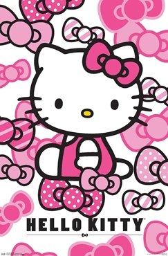 Hello Kitty Bows Anime Poster 