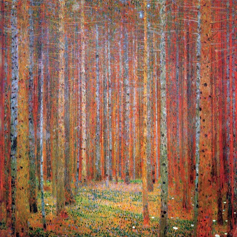 Gustav Klimt Pine Forest 1901 (12x12) 