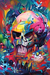 Rainbow Skull 