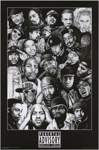 Rap Stars (B&W) rap, hip hop, ice tea snoop notorious