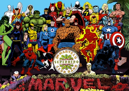 Sgt. Marvels Fabric Poster Flag   