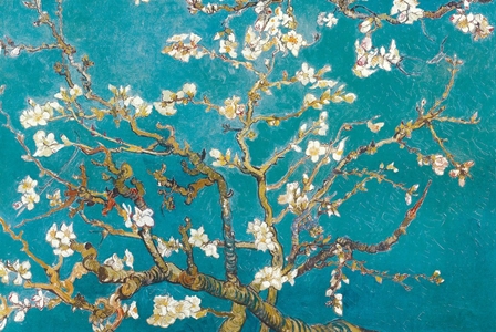 Van Gogh Almond Blossoms (Teal) 