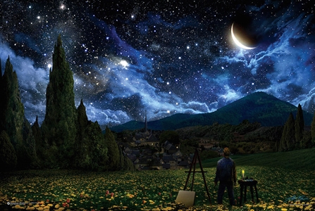Van Goghs View starry night