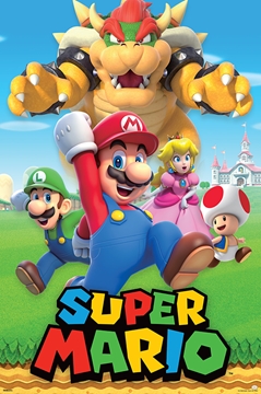 Super Mario Character Collage 