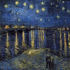 Van Gogh Starlight Over Rhone (12x12) 