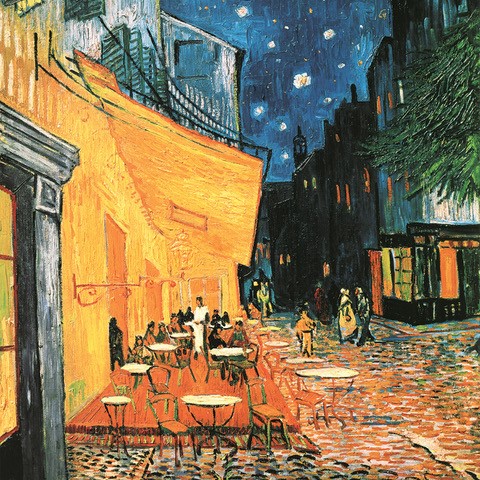 Van Gogh Cafe At Night (12x12) 