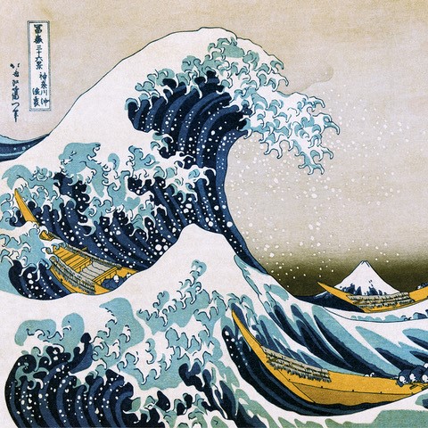 Hokusai The Great Wave (12x12)