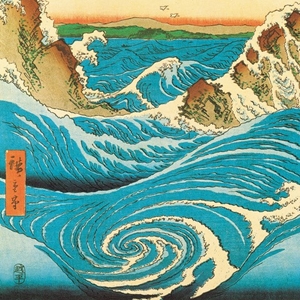 Hiroshige Navaro Rapids (12x12) 