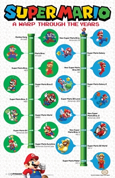 Super Mario - A Warp Through (11x17) 